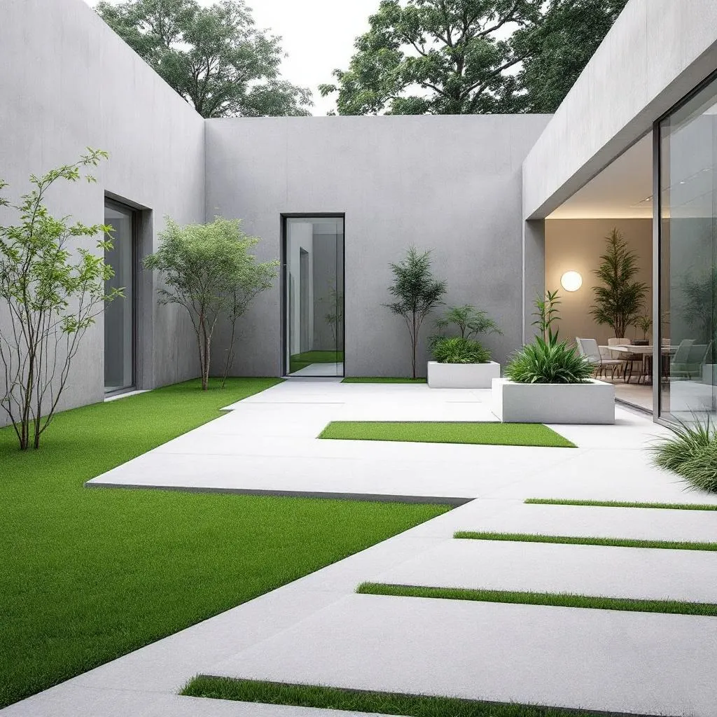 Minimalistyczne ogrody