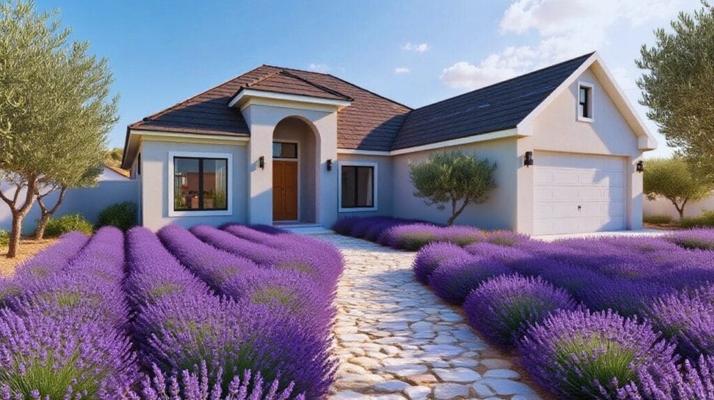 Zmień moją przestrzeń przed domem w ogród w stylu śródziemnomorskim