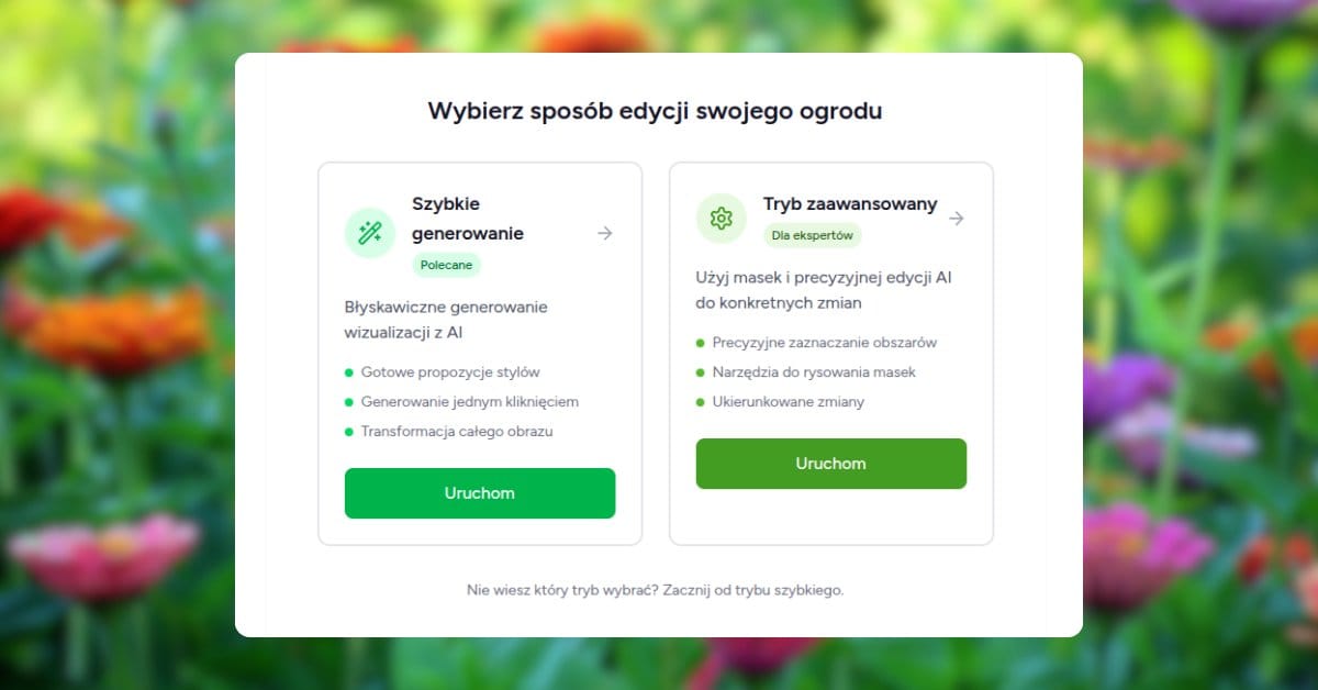 Nowy tryb w Ogrovision: Szybkie generowanie